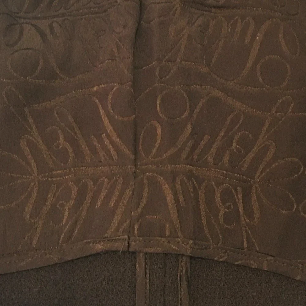 TULEH Brown Fringe Wool Blend Evening Jacket - Picture 13 of 16